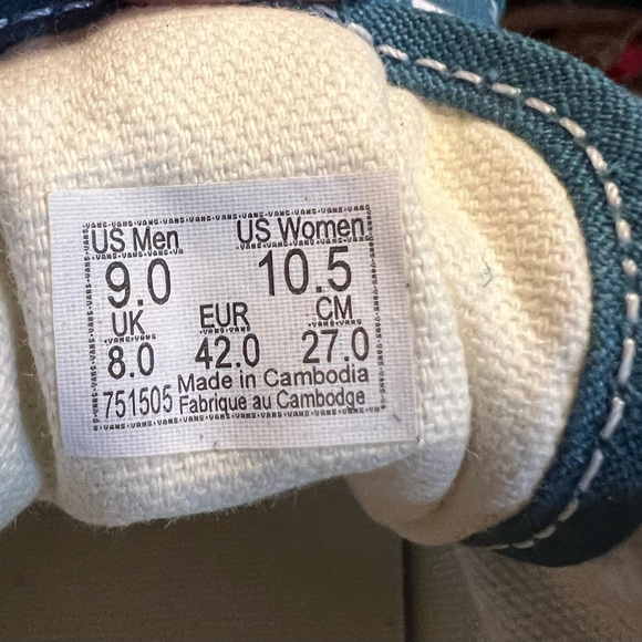 Teal and White Sneakers VANS - Picture 7 of 7